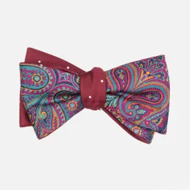 Empire Report Burgundy Bow Tie