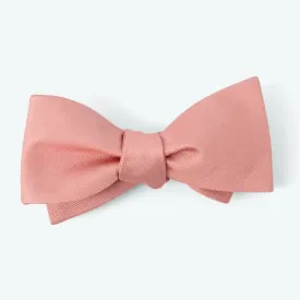 Grosgrain Solid Dusty Blush Bow Tie