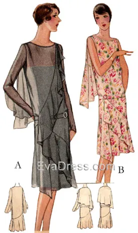 1928 Flounce-y Frock D20-5315