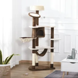 60" Cat Tree Condo with Hammock