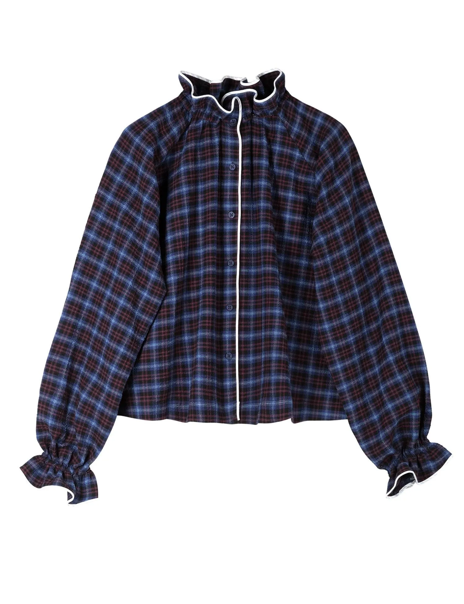 Adines Premium Checked Shirt in Sienna - APOF Brand