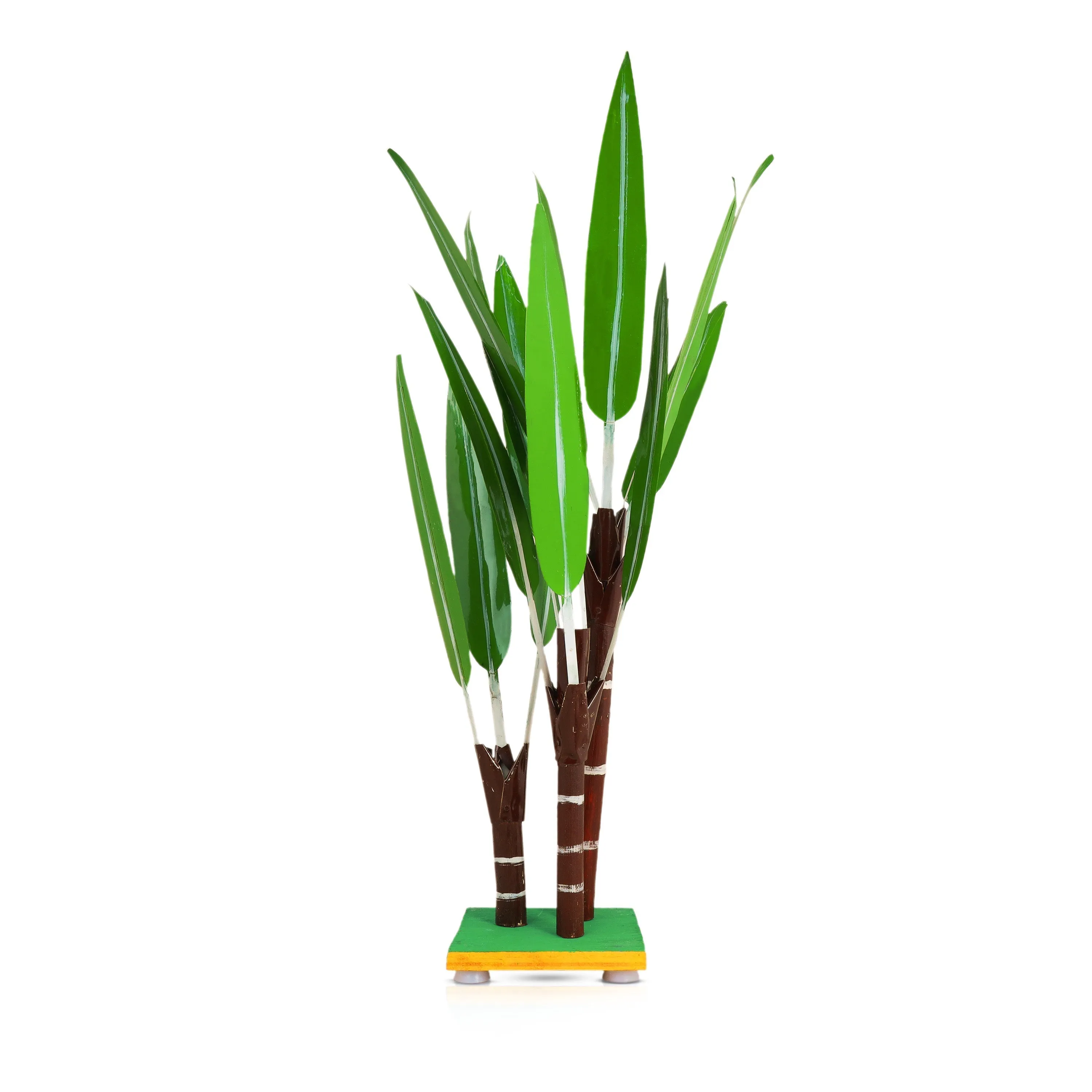 Lifelike Artificial Sugar Cane Plant - Premium Decorative Accent for Home and Office Spaces