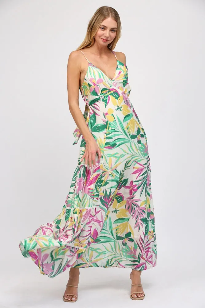 BACK TIE MAXI DRESS