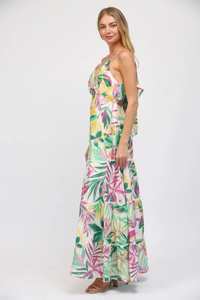 BACK TIE MAXI DRESS