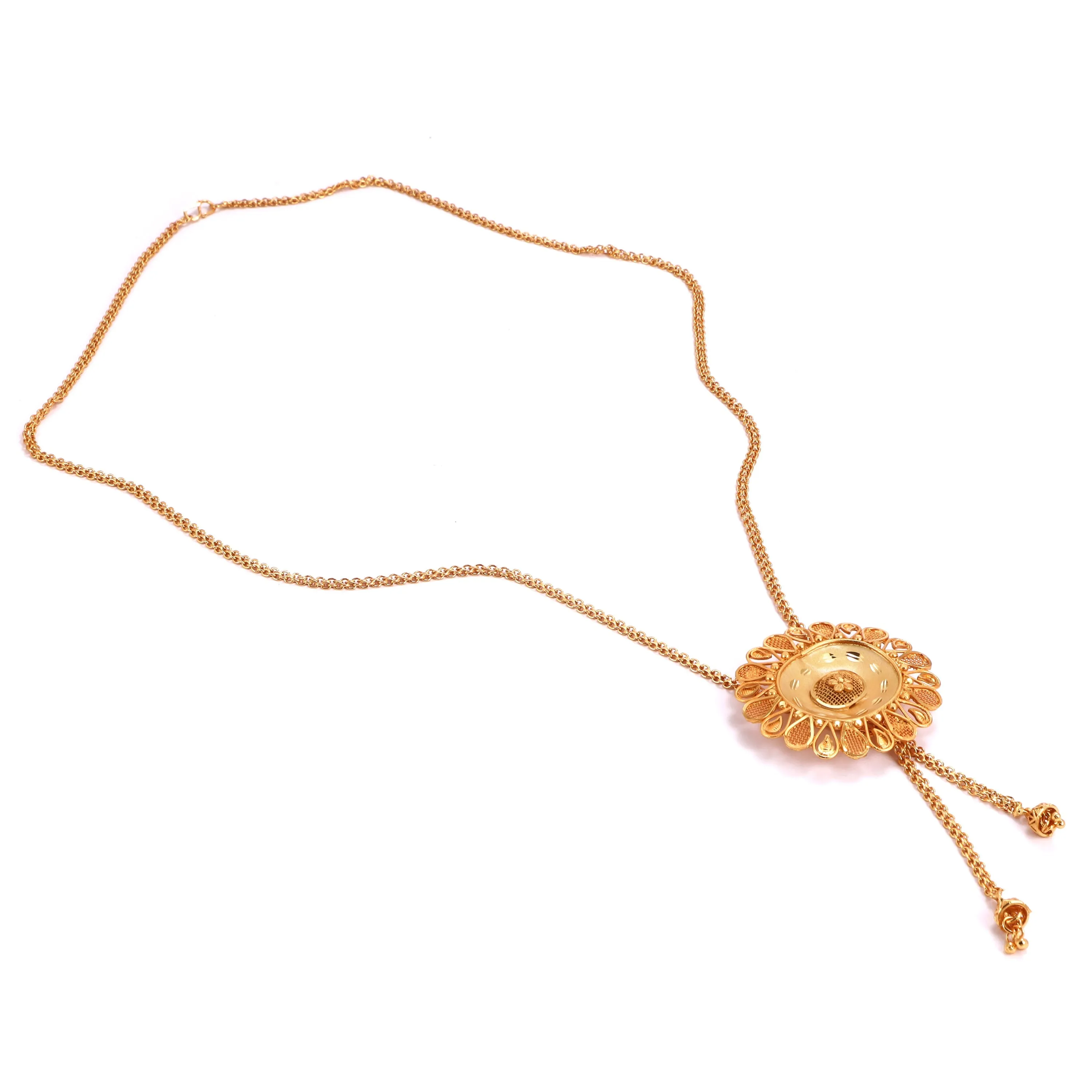 Blooming Lotus Tie Chain Set (24 Inch)