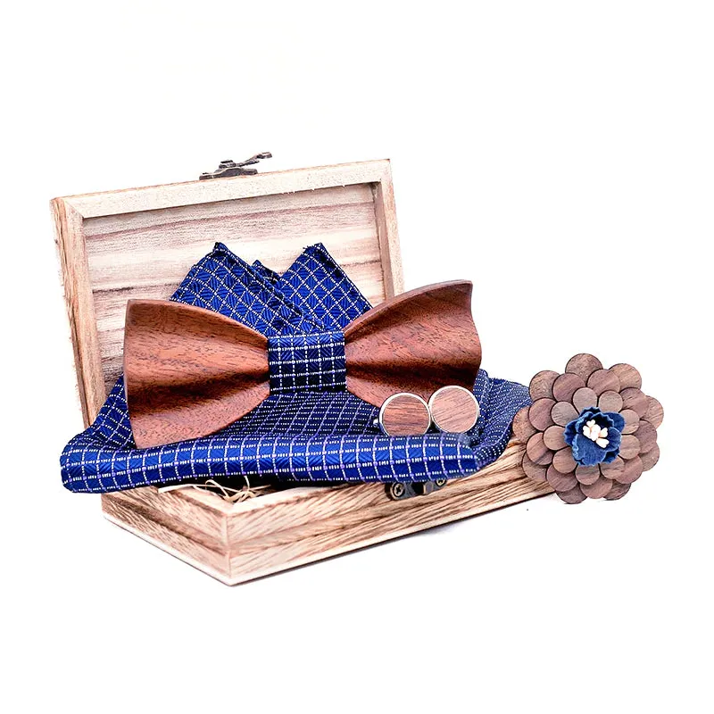 Bowen Wooden Bow Tie Set