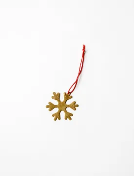 Brass Ornament Snowflake B