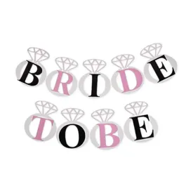 BRIDE TO BE BANNER DIAMOND