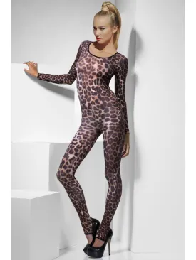 Cheetah Print Bodysuit, Brown