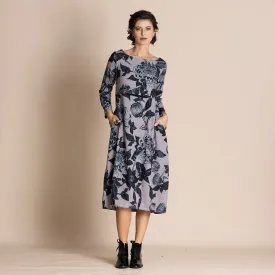 chrysanthemum knit romance dress