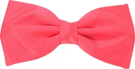 CLEARANCE - Coral Rose Bow Tie