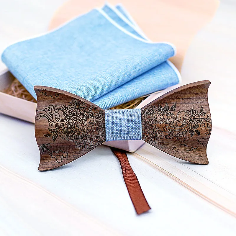 Curtis Wooden Bow Tie Set