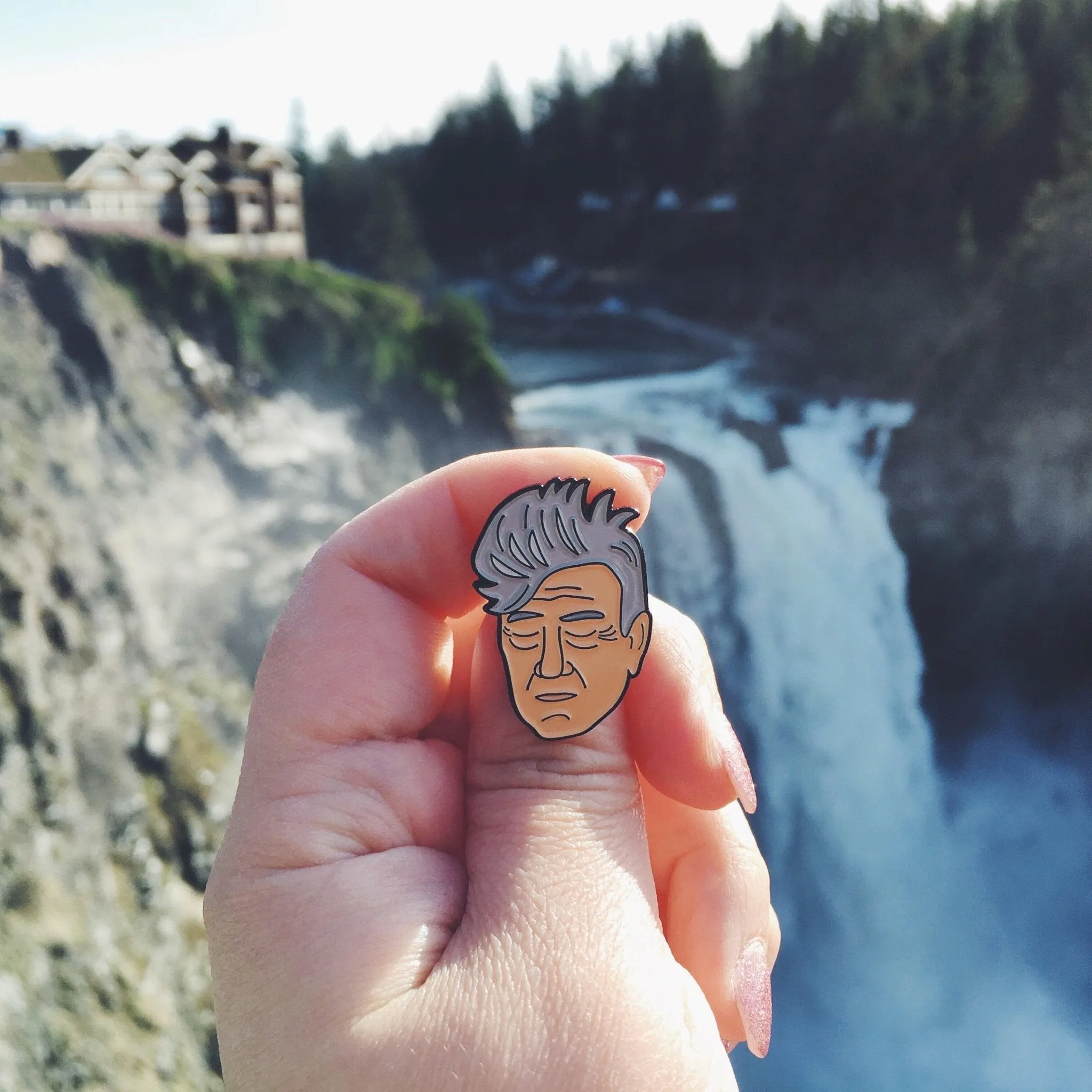 David Lynch Enamel Pin