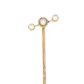 Diamond & Pearl Tie Pin