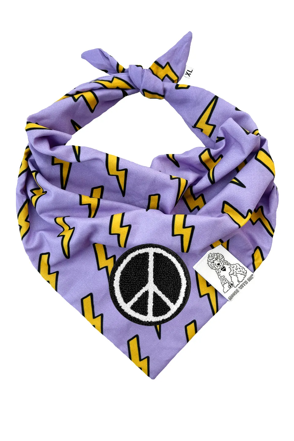 Dog Bandana Bolt - Customize with Interchangeable Velcro Patches