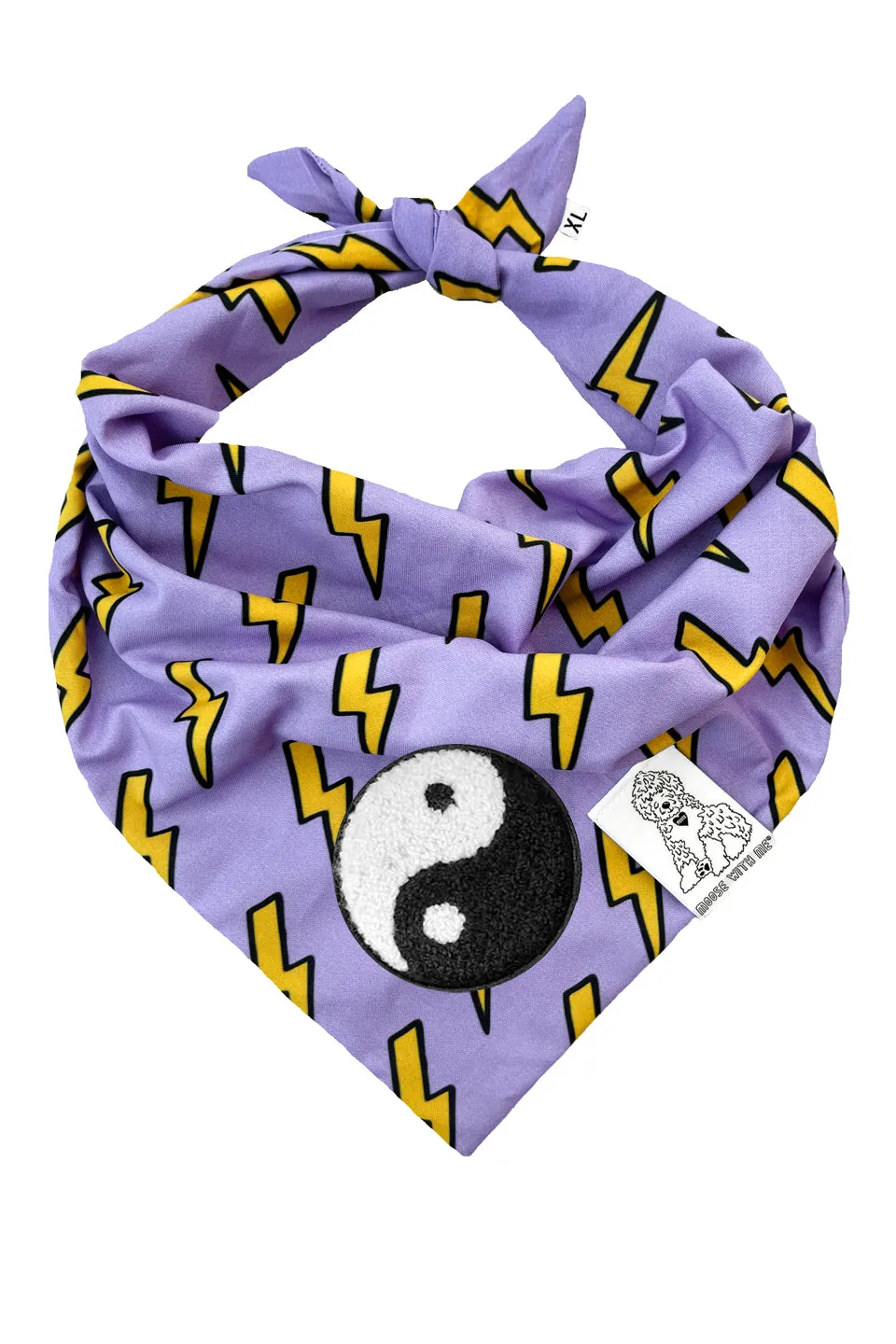 Dog Bandana Bolt - Customize with Interchangeable Velcro Patches