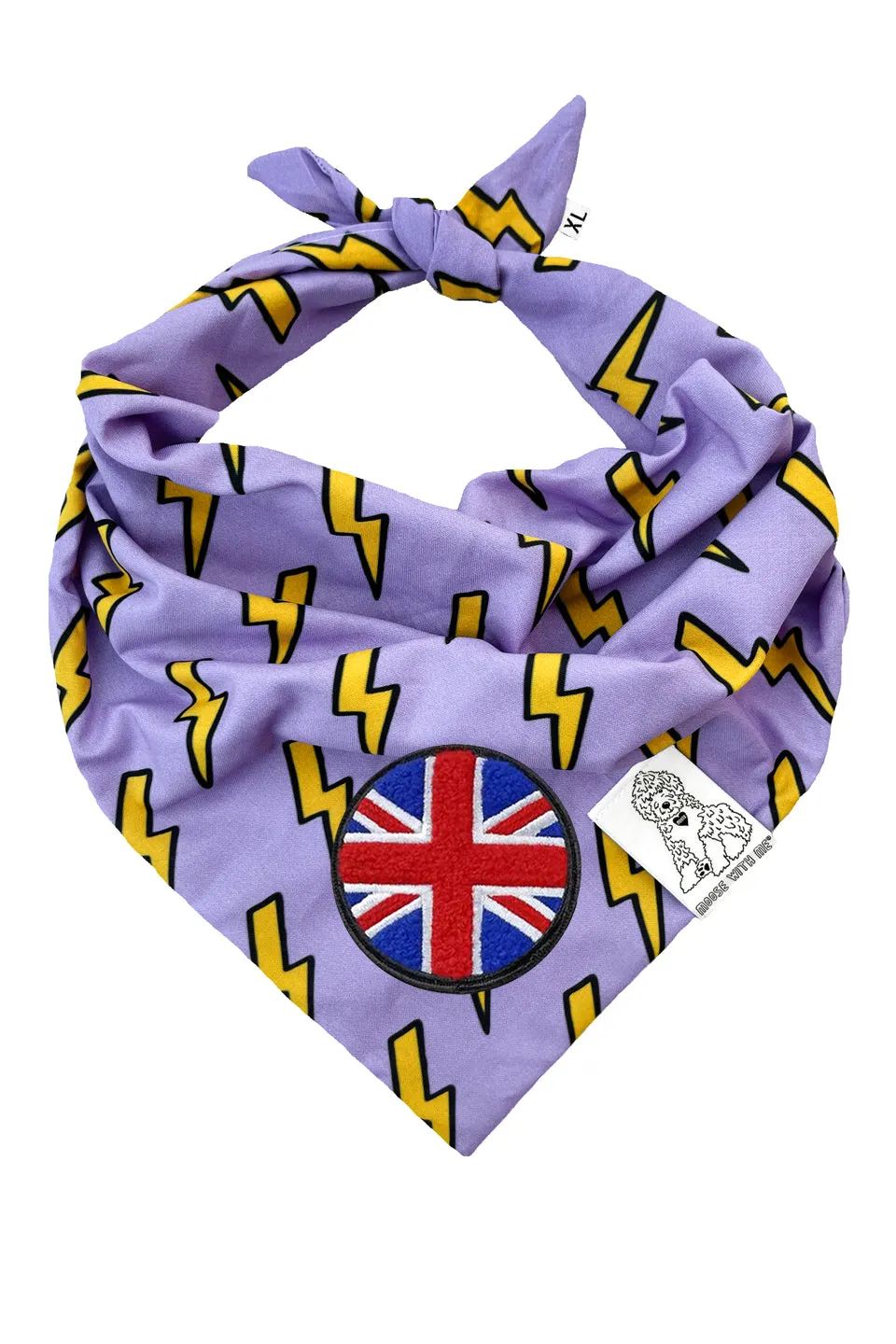 Dog Bandana Bolt - Customize with Interchangeable Velcro Patches