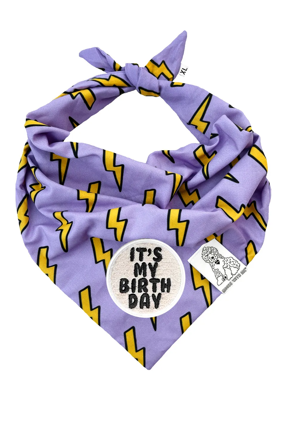 Dog Bandana Bolt - Customize with Interchangeable Velcro Patches