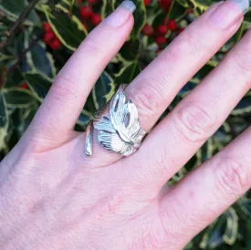 Embrace Angel Feather Ring