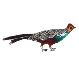 Enamel & Marcasite Pheasant