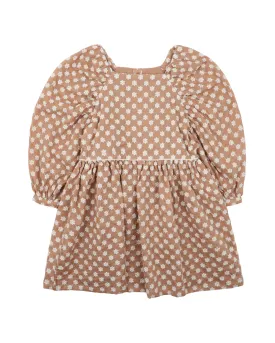 FLORA EMBORIDERED DRESS 3-7 YRS