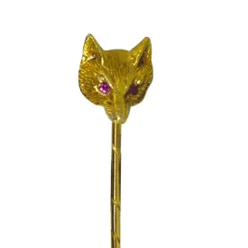 Fox Head Tie Pin