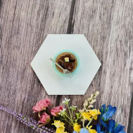 Fried Chiken and Waffle Brooch