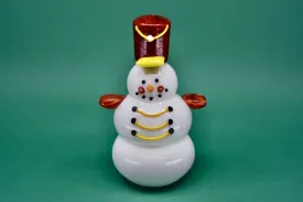 Glass Snowman Nutcracker