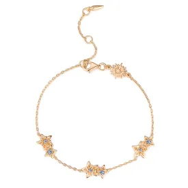 Gold Bracelet - Poinsettia