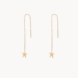 Guidance star threader - 14k yellow gold