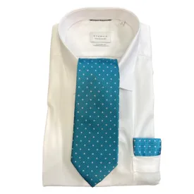 Hunter & Oak X-Long Teal Spotted Tie Teal