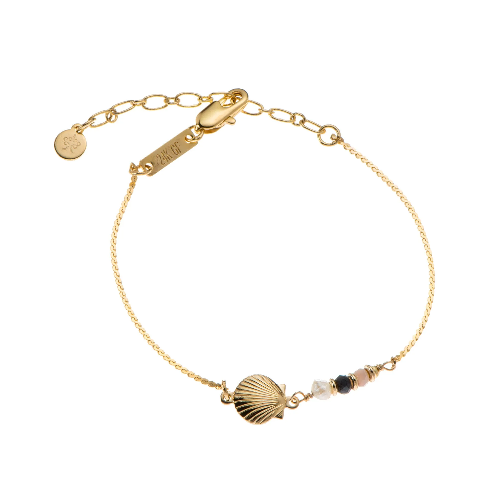 Liya chain Bracelet with S sea shell