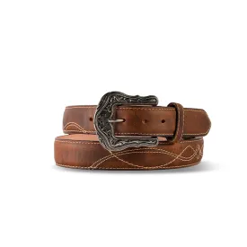 Mens Texas Country Belt Azkar Tan 3401