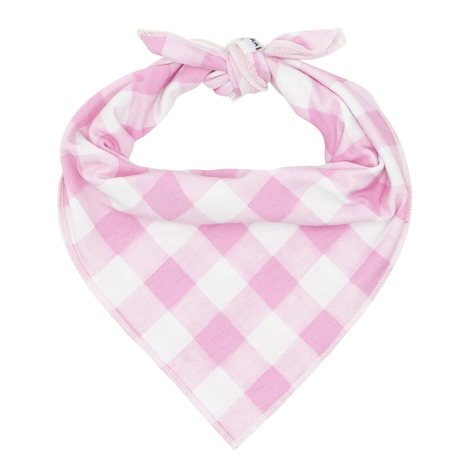 Pink Gingham Pet Bandana