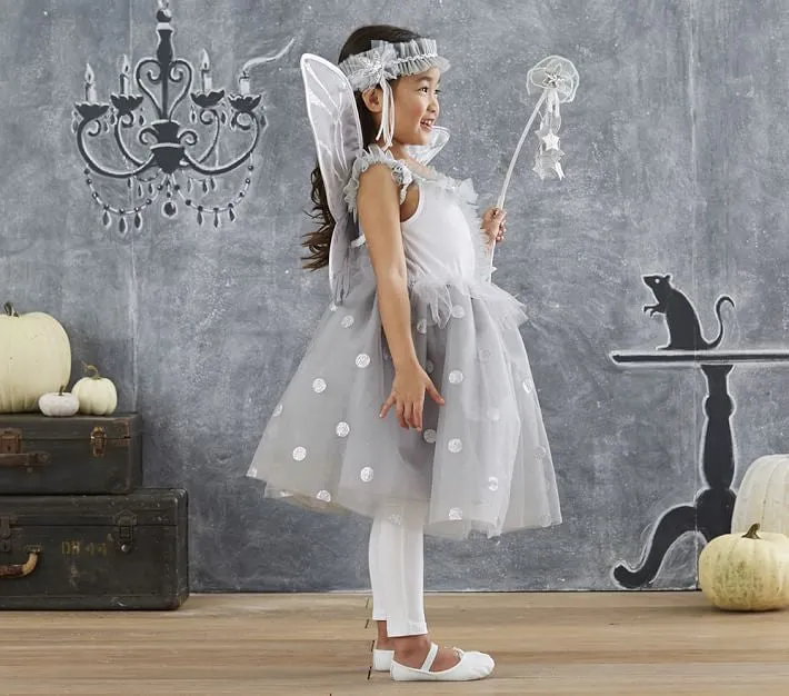 PitaPat Silver Fairy Halloween Costume 7-8