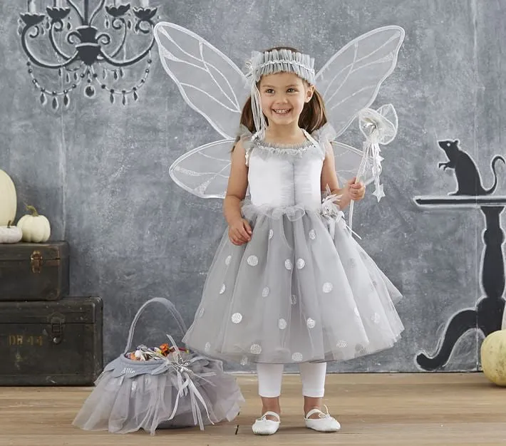 PitaPat Silver Fairy Halloween Costume 7-8