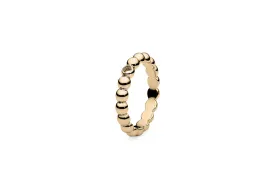 Qudo Gold Plated Stainless Steel Veroli Ring