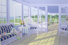 "Southern View" by Margaret Babbitt - Coastal Serigraph Print