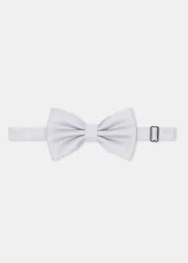 Silver S Bow Tie