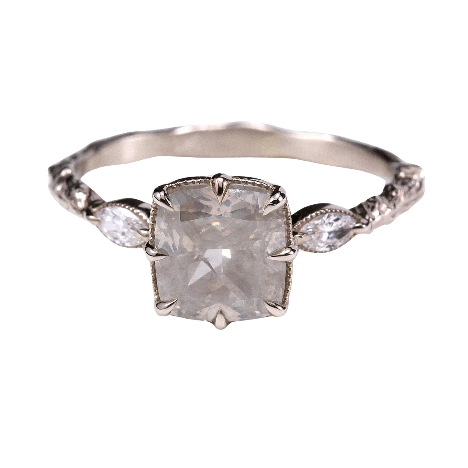 Solstice Salt and Pepper Diamond Ring