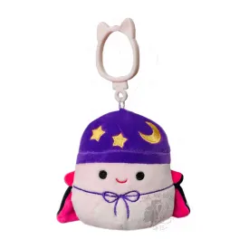 Squishmallow 3.5 Inch Carina the Mushroom with Cape Halloween Plush Clip