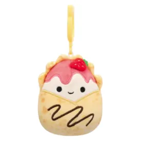 Squishmallow 3.5 Inch Gasten the Strawberry Crepe Plush Clip