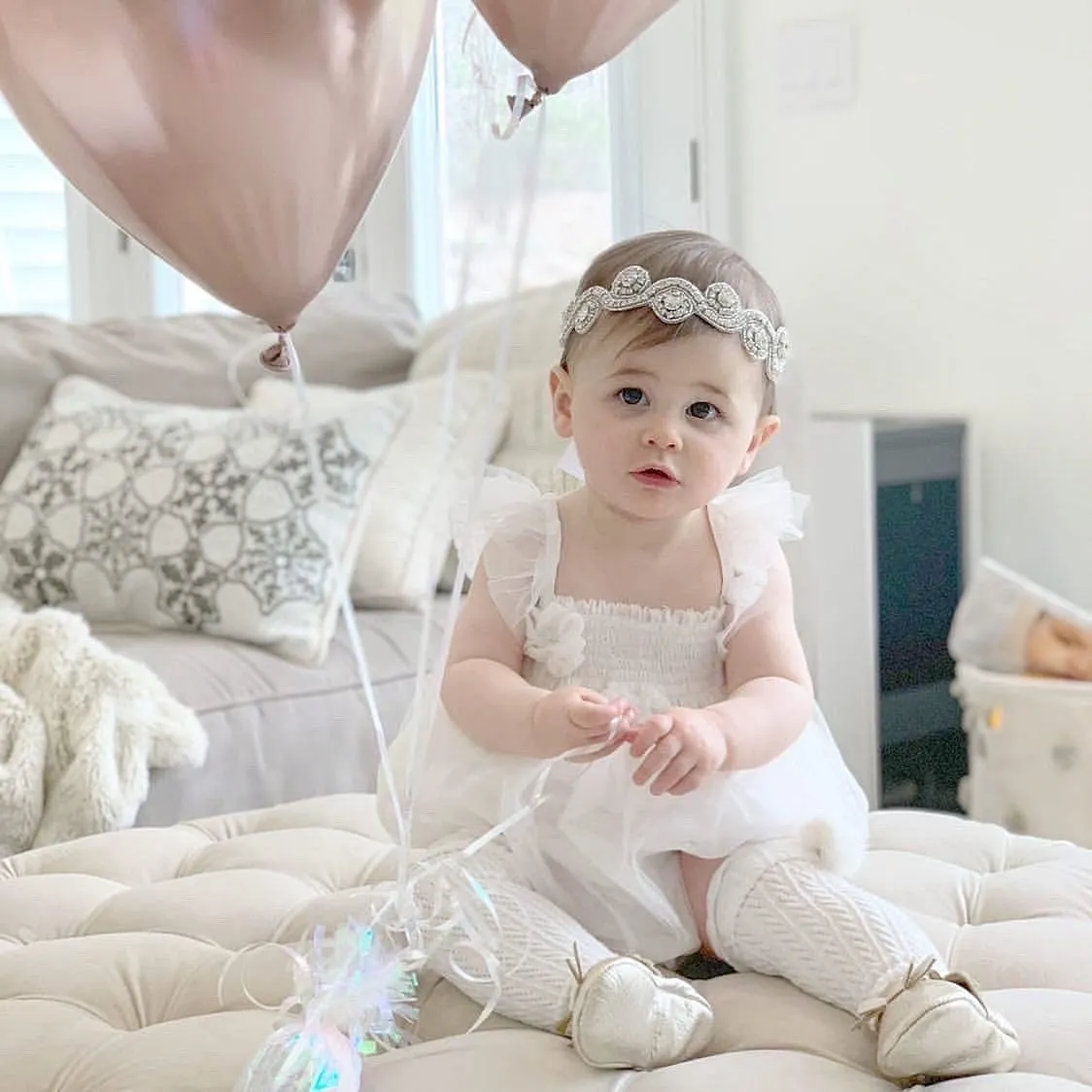 Starry Rhinestone Hair Sash