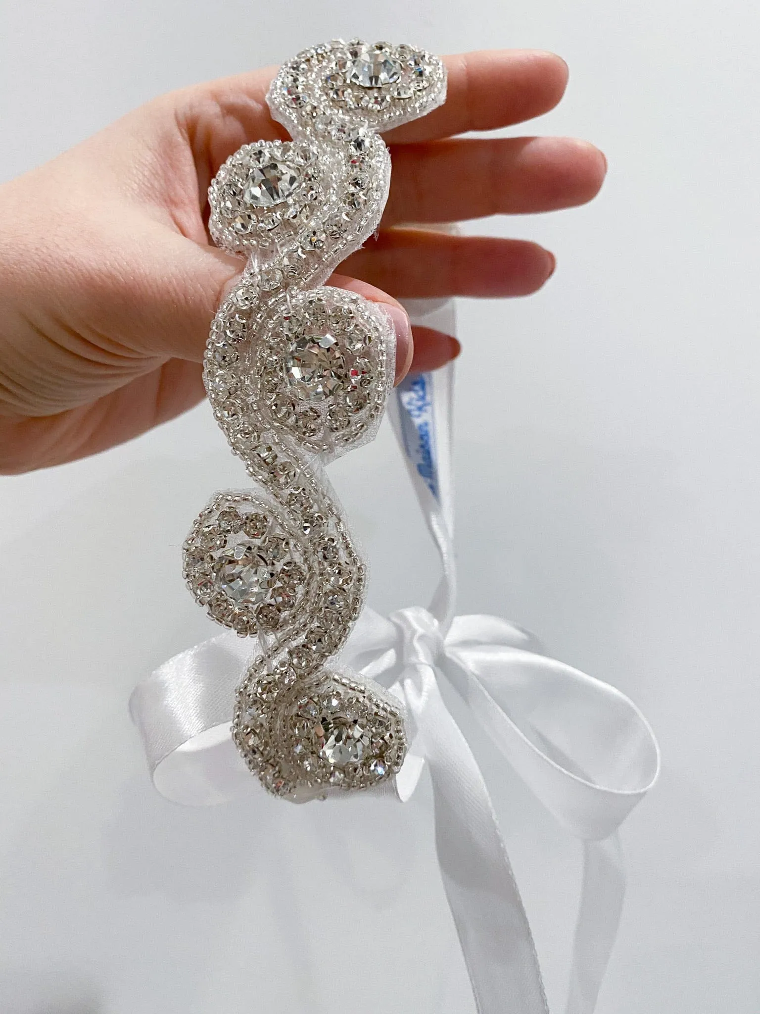 Starry Rhinestone Hair Sash