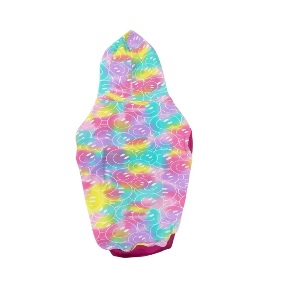 Summer Tie Dye Hoodie Pink