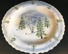 Winter Pine Large Platter