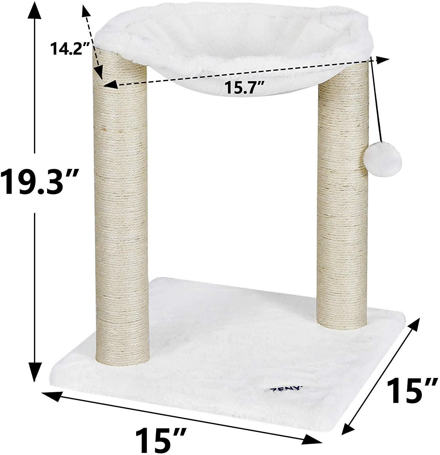 ZENY™  Cat Scratching Post and Hammock Cat Tree for Kitten